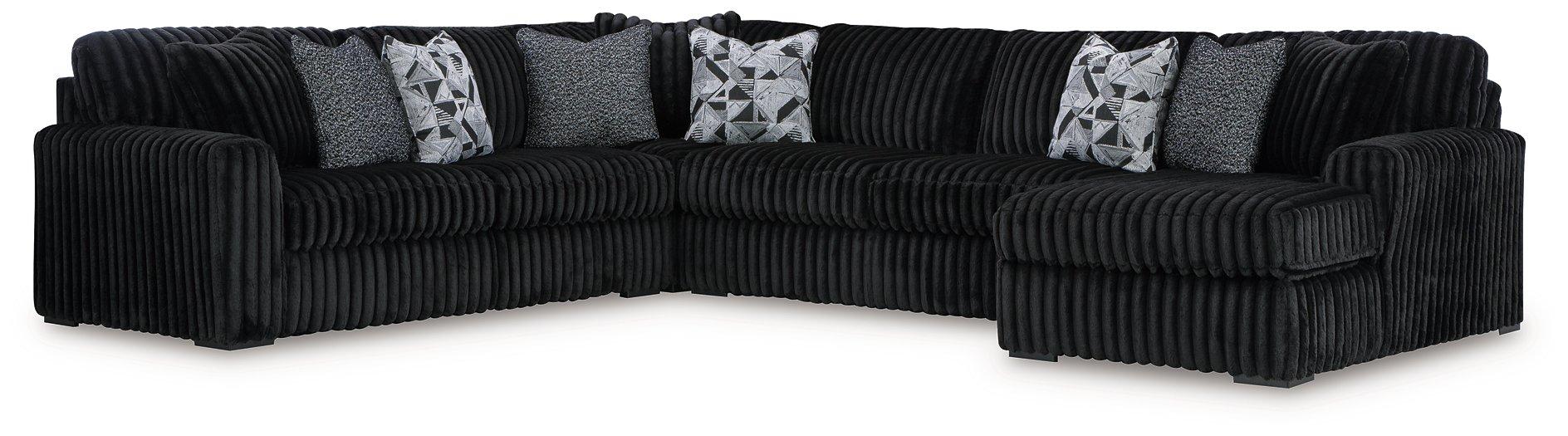 Midnight-Madness Sectional with Chaise - Furniture Land (Milwaukee, WI)