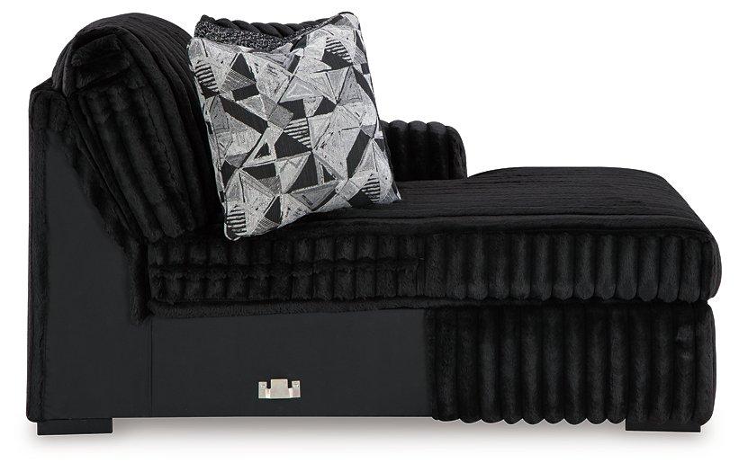 Midnight-Madness Sectional Sofa with Chaise - Furniture Land (Milwaukee, WI)