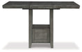 Hallanden Counter Height Dining Room Set - Furniture Land (Milwaukee, WI)