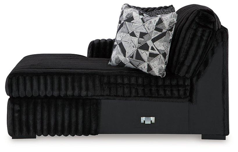 Midnight-Madness Sectional Sofa with Chaise - Furniture Land (Milwaukee, WI)