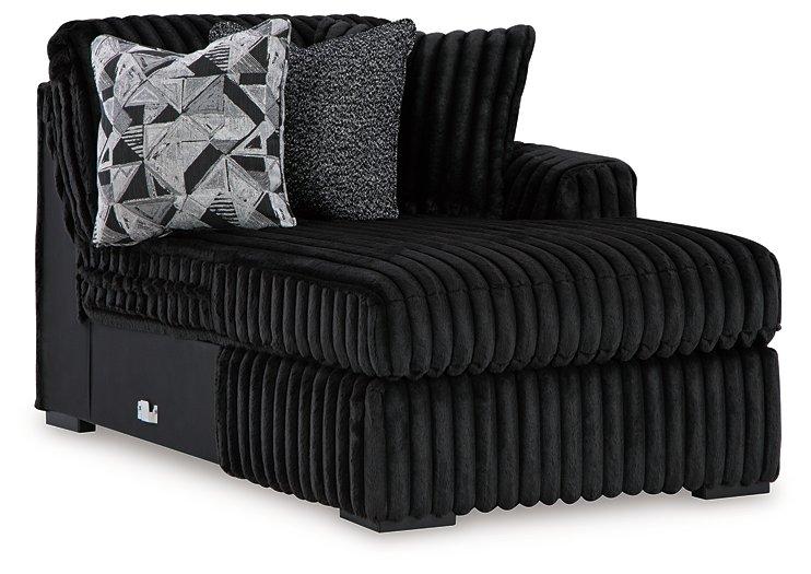 Midnight-Madness Sectional Sofa with Chaise - Furniture Land (Milwaukee, WI)