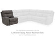 Next-Gen DuraPella Power Reclining Sectional Loveseat with Console - Furniture Land (Milwaukee, WI)