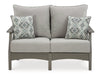 Visola Outdoor Sofa and Loveseat Set - Furniture Land (Milwaukee, WI)