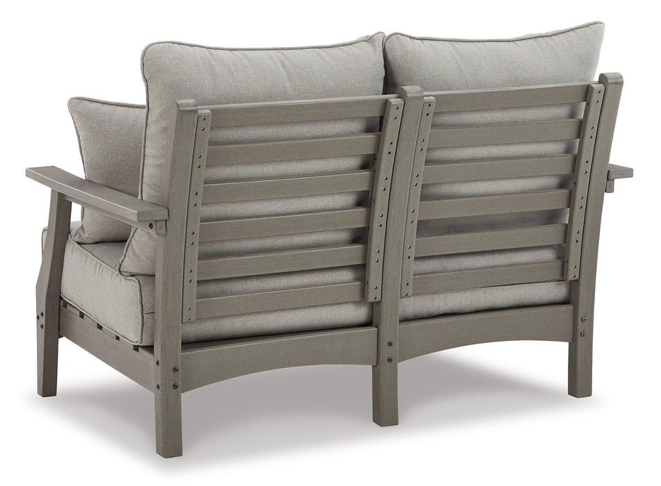 Visola Outdoor Sofa and Loveseat Set - Furniture Land (Milwaukee, WI)