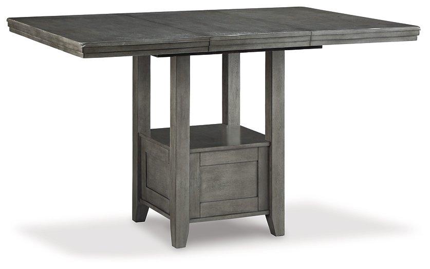 Hallanden Counter Height Dining Room Set - Furniture Land (Milwaukee, WI)