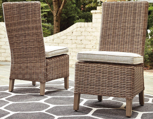 Beachcroft Outdoor Side Chair with Cushion (Set of 2) - Furniture Land (Milwaukee, WI)