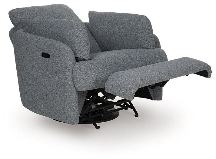 Alainmont Next-Gen Nuvella Swivel Power Recliner - Furniture Land (Milwaukee, WI)