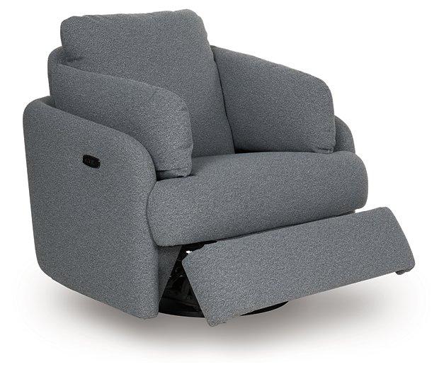 Alainmont Next-Gen Nuvella Swivel Power Recliner - Furniture Land (Milwaukee, WI)