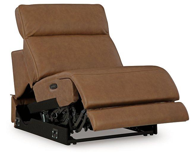 Magic Man Power Reclining Sectional with Console - Furniture Land (Milwaukee, WI)