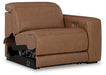 Magic Man Power Reclining Sectional with Console - Furniture Land (Milwaukee, WI)
