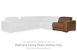 Magic Man Power Reclining Sectional with Console - Furniture Land (Milwaukee, WI)