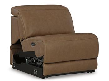 Magic Man Power Reclining Sectional with Console - Furniture Land (Milwaukee, WI)