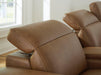 Magic Man Power Reclining Sectional with Console - Furniture Land (Milwaukee, WI)
