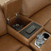 Magic Man Power Reclining Sectional Loveseat with Console - Furniture Land (Milwaukee, WI)