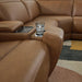 Magic Man Power Reclining Sectional with Console - Furniture Land (Milwaukee, WI)