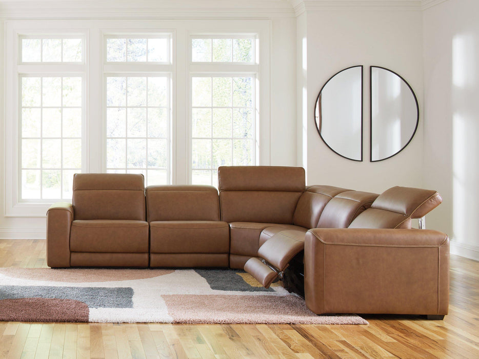Magic Man Power Reclining Sectional - Furniture Land (Milwaukee, WI)