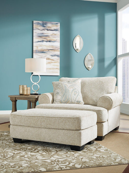 Monaghan Oversized Chair and Ottoman - Furniture Land (Milwaukee, WI)