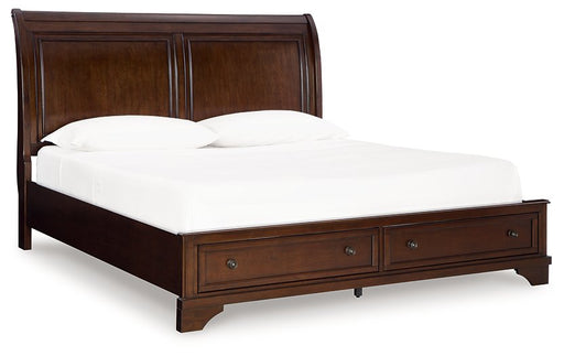Trellington Sleigh Storage Bed - Furniture Land (Milwaukee, WI)