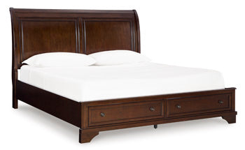 Trellington Sleigh Storage Bed - Furniture Land (Milwaukee, WI)