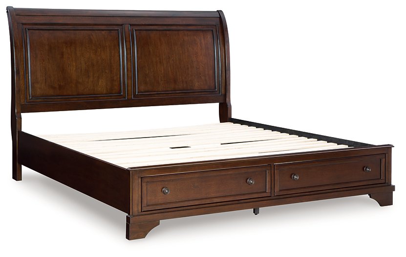Trellington Sleigh Storage Bed - Furniture Land (Milwaukee, WI)