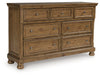 Feddinger Dresser and Mirror - Furniture Land (Milwaukee, WI)