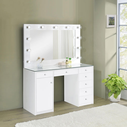 Acena Vanity Table and Mirror - Furniture Land (Milwaukee, WI)