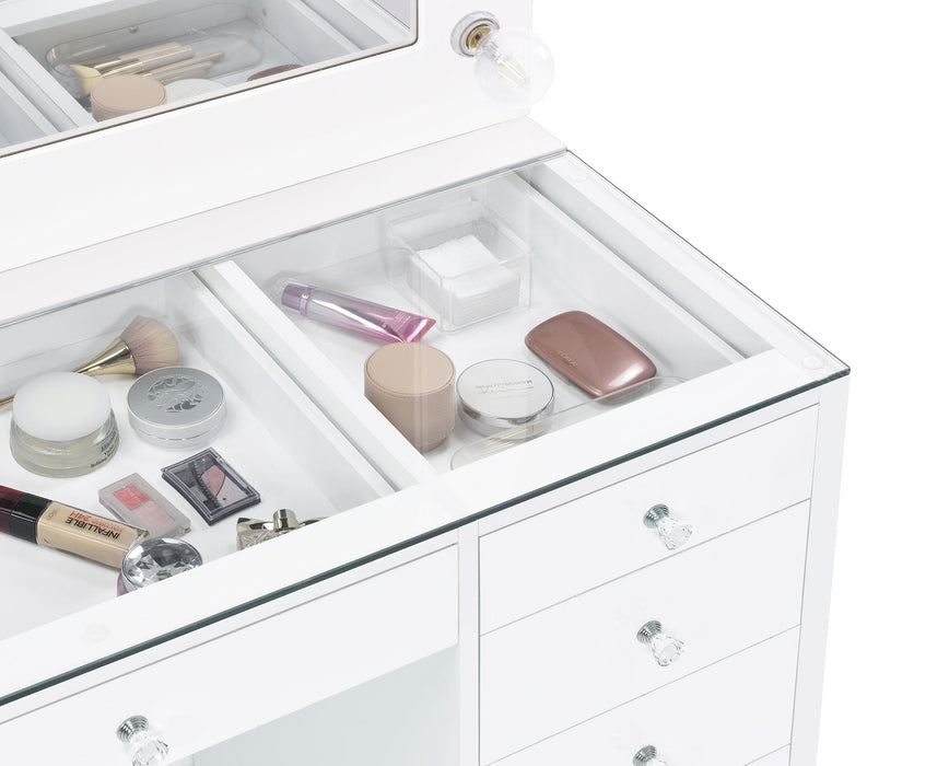 Acena Vanity Table and Mirror - Furniture Land (Milwaukee, WI)