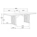Adina Dining Tables - Furniture Land (Milwaukee, WI)