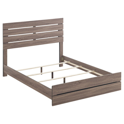 Brantford Eastern King & Queen Panel Bed Barrel Oak - Furniture Land (Milwaukee, WI)