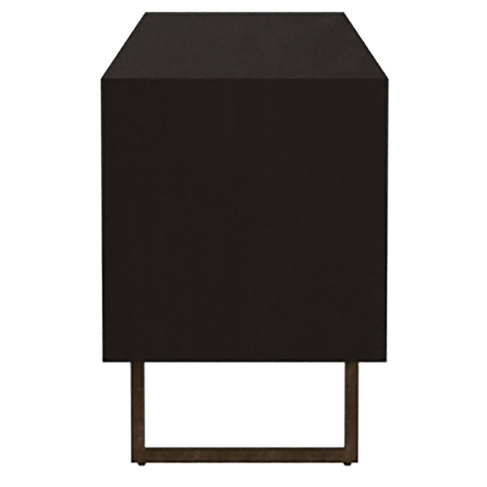 Marsden 2-door Wood 70" TV Stand Charcoal Black - Furniture Land (Milwaukee, WI)
