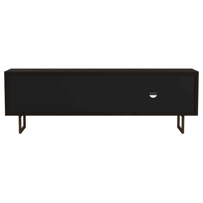Marsden 2-door Wood 70" TV Stand Charcoal Black - Furniture Land (Milwaukee, WI)