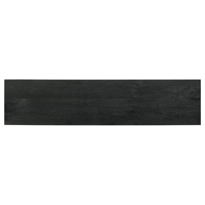 Marsden 2-door Wood 70" TV Stand Charcoal Black - Furniture Land (Milwaukee, WI)
