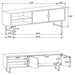 Marsden 2-door Wood 70" TV Stand Charcoal Black - Furniture Land (Milwaukee, WI)