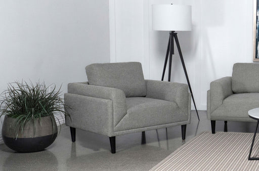Rilynn Upholstered Track Arms Chair - Furniture Land (Milwaukee, WI)