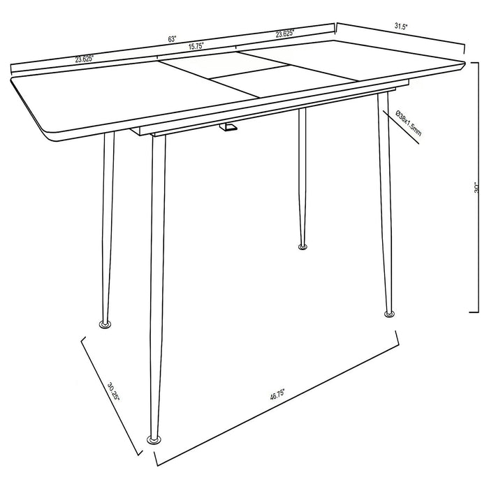 Horizon Dining Tables - Furniture Land (Milwaukee, WI)