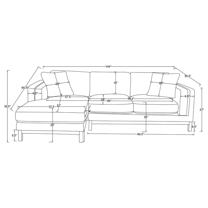 Geneva Stationary Sectionals - Furniture Land (Milwaukee, WI)