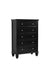 Sandy Beach 5-drawer Chest Black - Furniture Land (Milwaukee, WI)