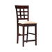 Gabriel Upholstered Counter Height Stools Cappuccino and Beige (Set of 2) - Furniture Land (Milwaukee, WI)