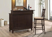 Gabriel Upholstered Counter Height Stools Cappuccino and Beige (Set of 2) - Furniture Land (Milwaukee, WI)