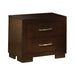 Jessica Nightstand Panels Cappuccino (Set of 2) - Furniture Land (Milwaukee, WI)
