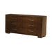 Jessica 6-drawer Dresser Cappuccino - Furniture Land (Milwaukee, WI)