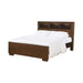 Jessica California King, E.king, & Queen Bed with Storage Headboard Cappuccino - Furniture Land (Milwaukee, WI)
