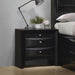 Briana Rectangular 2-drawer Nightstand Black - Furniture Land (Milwaukee, WI)