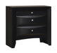 Briana Rectangular 2-drawer Nightstand Black - Furniture Land (Milwaukee, WI)