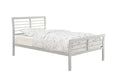 Cooper Queen Metal Bed Silver - Furniture Land (Milwaukee, WI)