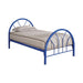 Marjorie Twin Platform Bed Black, Blue, & White - Furniture Land (Milwaukee, WI)