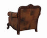 Victoria Rolled Arm Chair Tri-tone and Brown - Furniture Land (Milwaukee, WI)