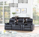 Cyrus Home Theater Upholstered Recliner Black - Furniture Land (Milwaukee, WI)