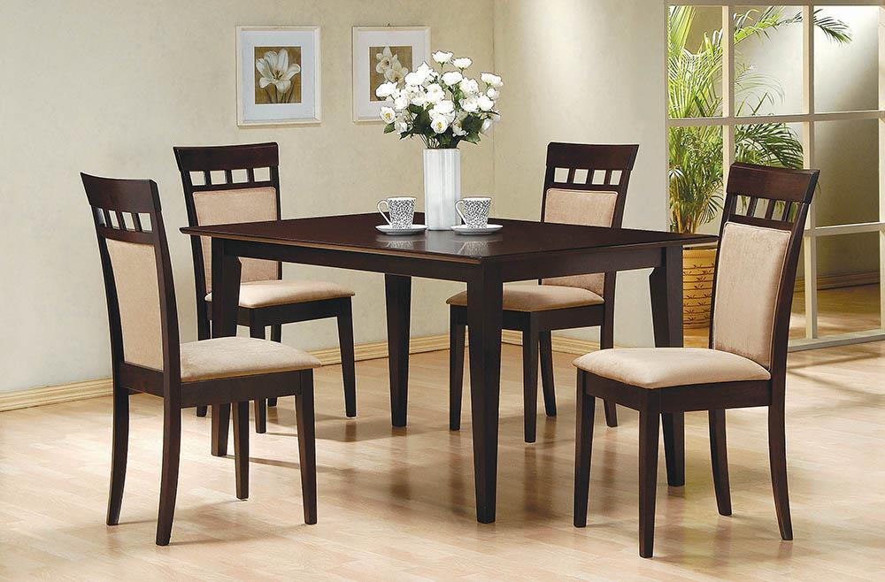 Gabriel Upholstered Side Chairs Cappuccino and Tan (Set of 2) - Furniture Land (Milwaukee, WI)