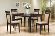Gabriel Upholstered Side Chairs Cappuccino and Tan (Set of 2) - Furniture Land (Milwaukee, WI)